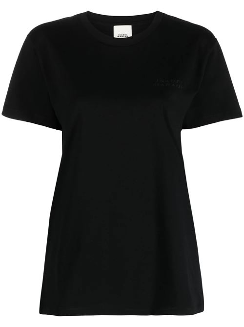 Logo-print T-shirt ISABEL MARANT | TS0103FAA2N44I01BK